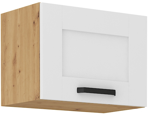 Horní skříňka nad digestoř Luna 50 GU-36 1F Barva korpusu: Bílá + Dub artisan