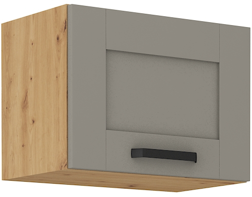 Horní skříňka nad digestoř Luna 50 GU-36 1F Barva korpusu: Clay Grey + Dub artisan