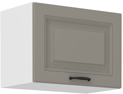 Horní skříňka nad digestoř Stilo 50 GU-36 1F Barva korpusu: Clay Grey + Bílá