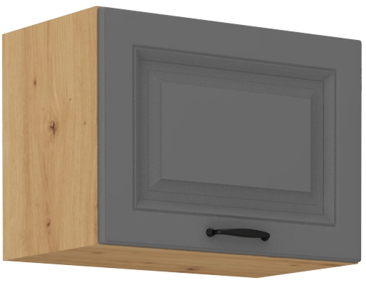 Horní skříňka nad digestoř Stilo 50 GU-36 1F Barva korpusu: Dust Grey + Dub artisan