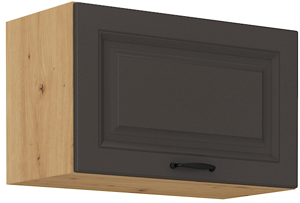 Horní skříňka nad digestoř Stilo 60 GU-36 1F Barva korpusu: Grafit + Dub artisan