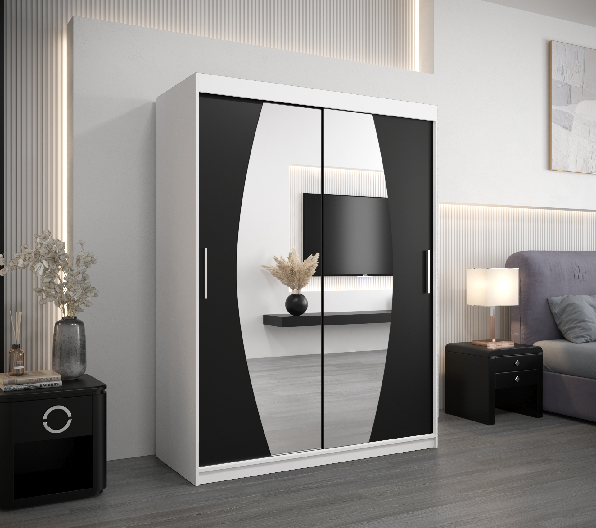 Šatní skříň Abi E0 Barva korpusu: Bílá