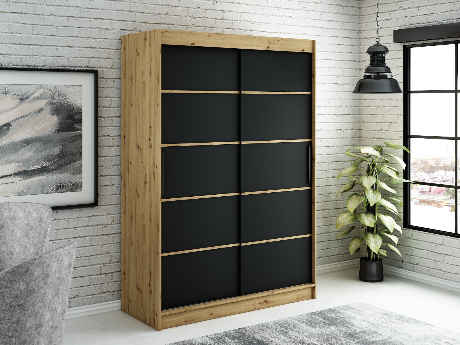 Šatní skříň Abi Leto V1 Rozměry: 150 cm
