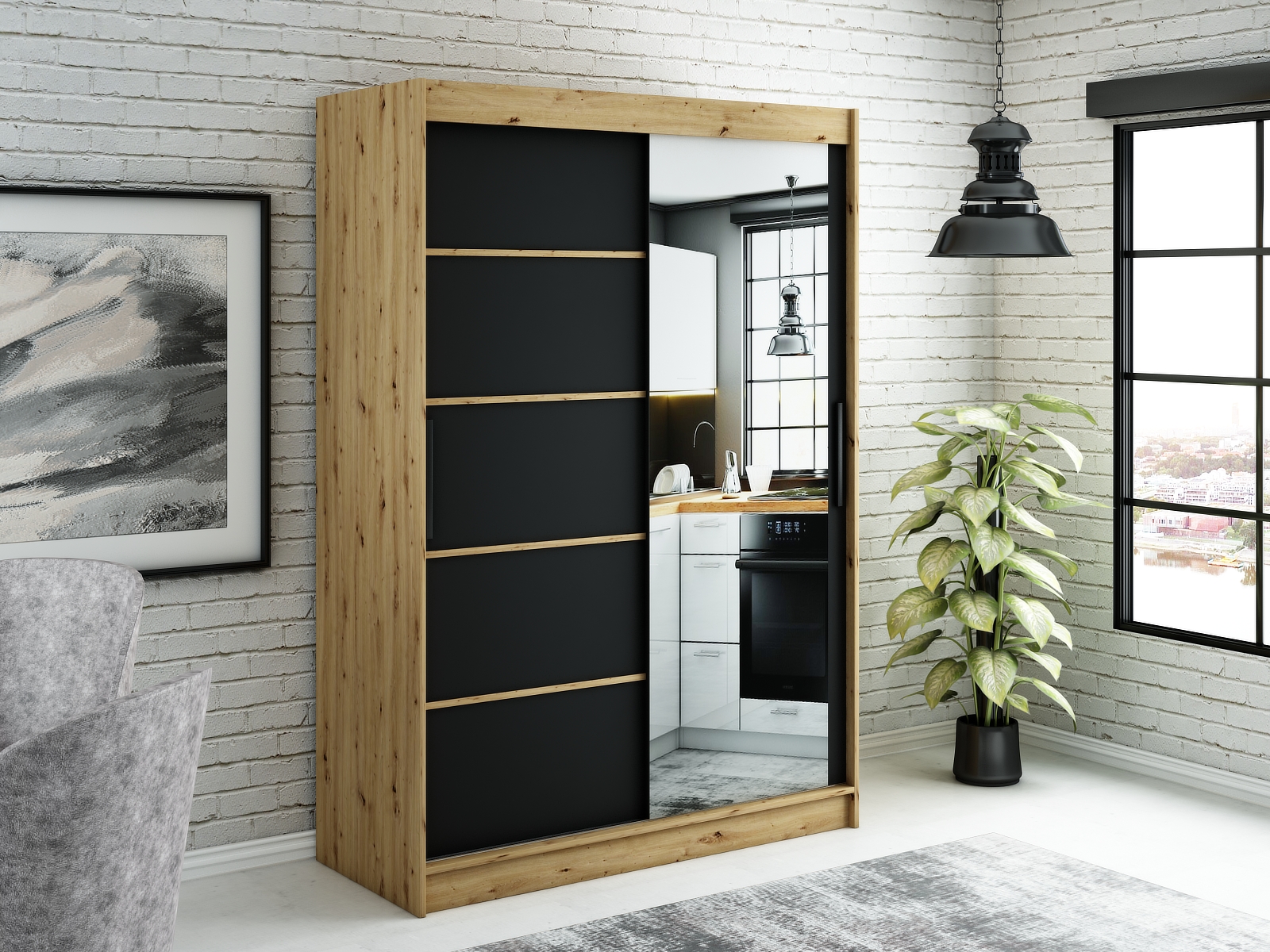 Šatní skříň Abi Leto V2 Rozměry: 150 cm
