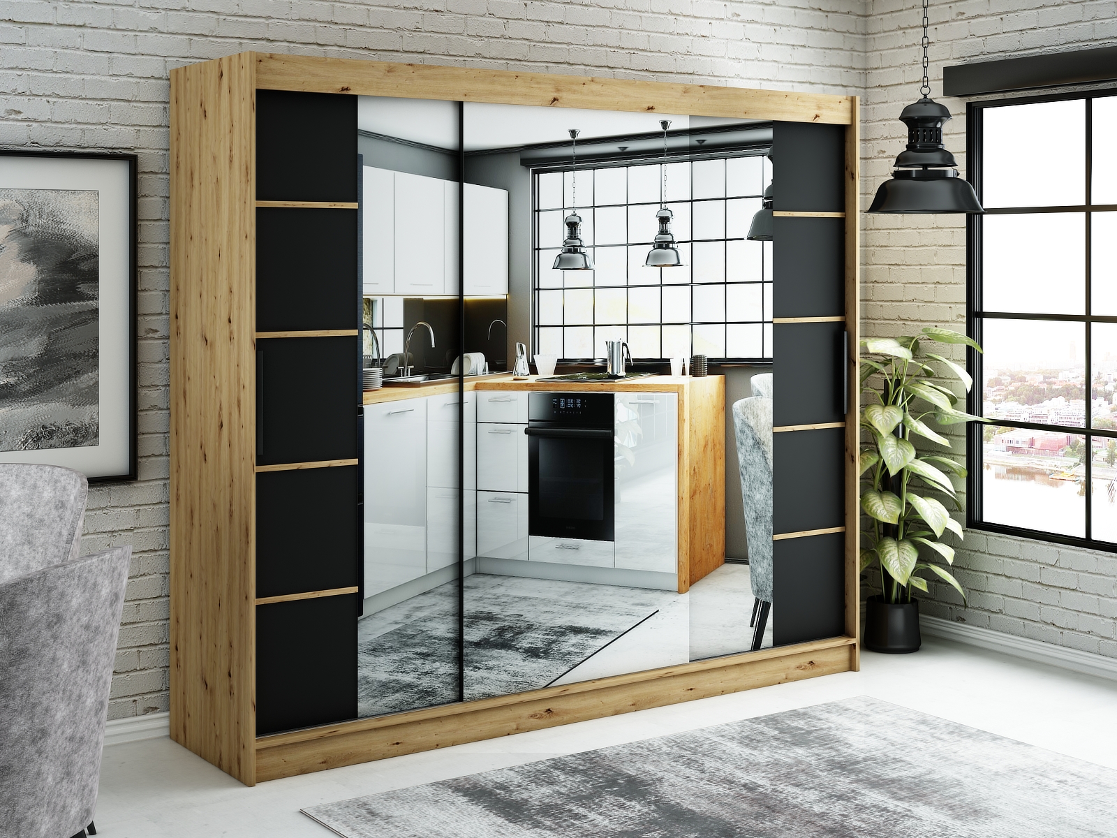 Šatní skříň Abi Leto V4 Rozměry: 250 cm