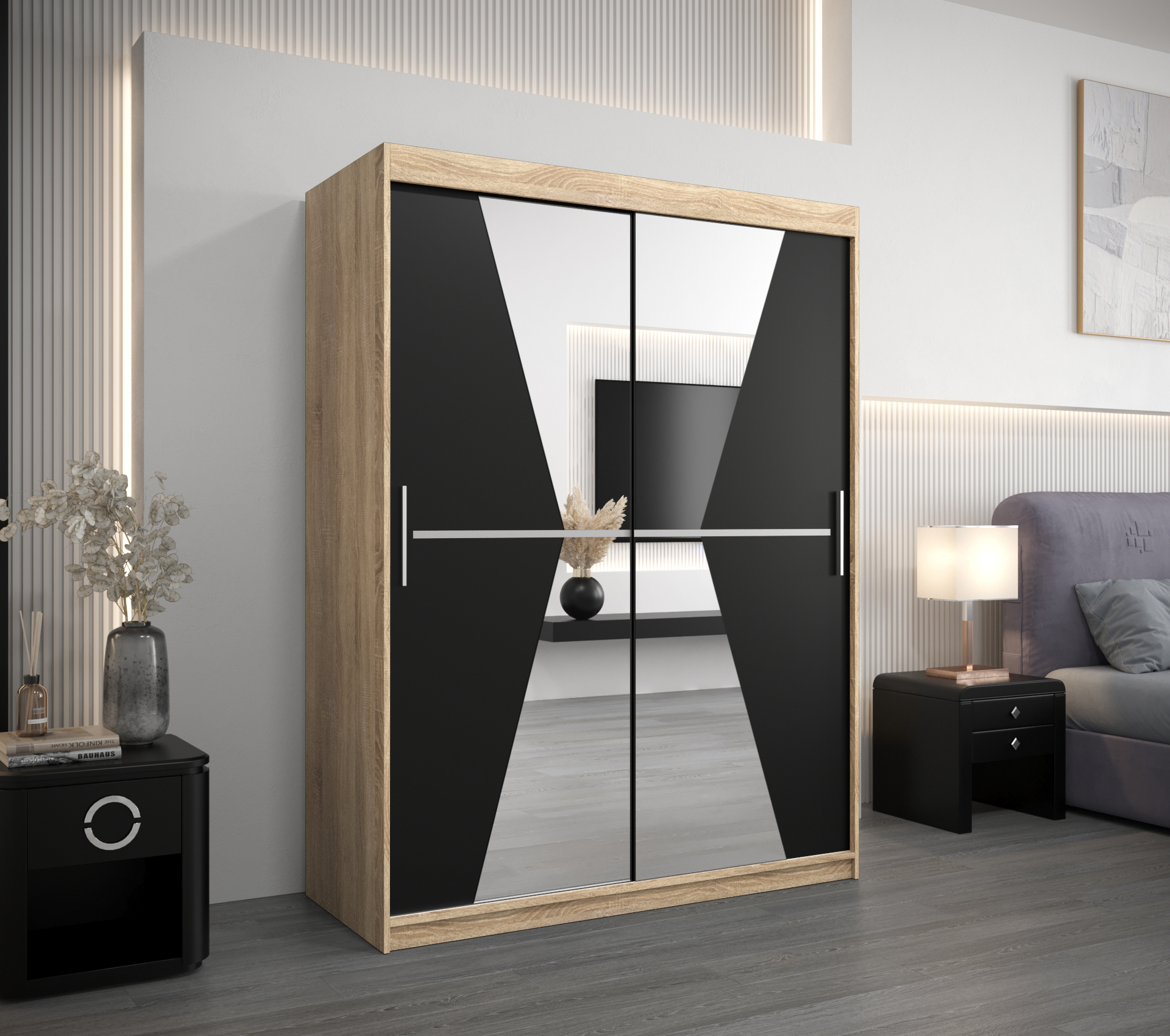 Šatní skříň Abi Ma Barva korpusu: Dub - sonoma