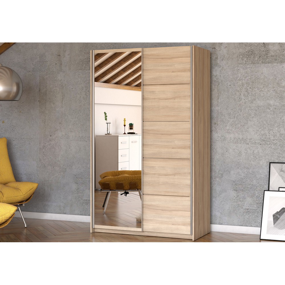 Šatní skříň Irena sonoma Rozměry: 120 cm