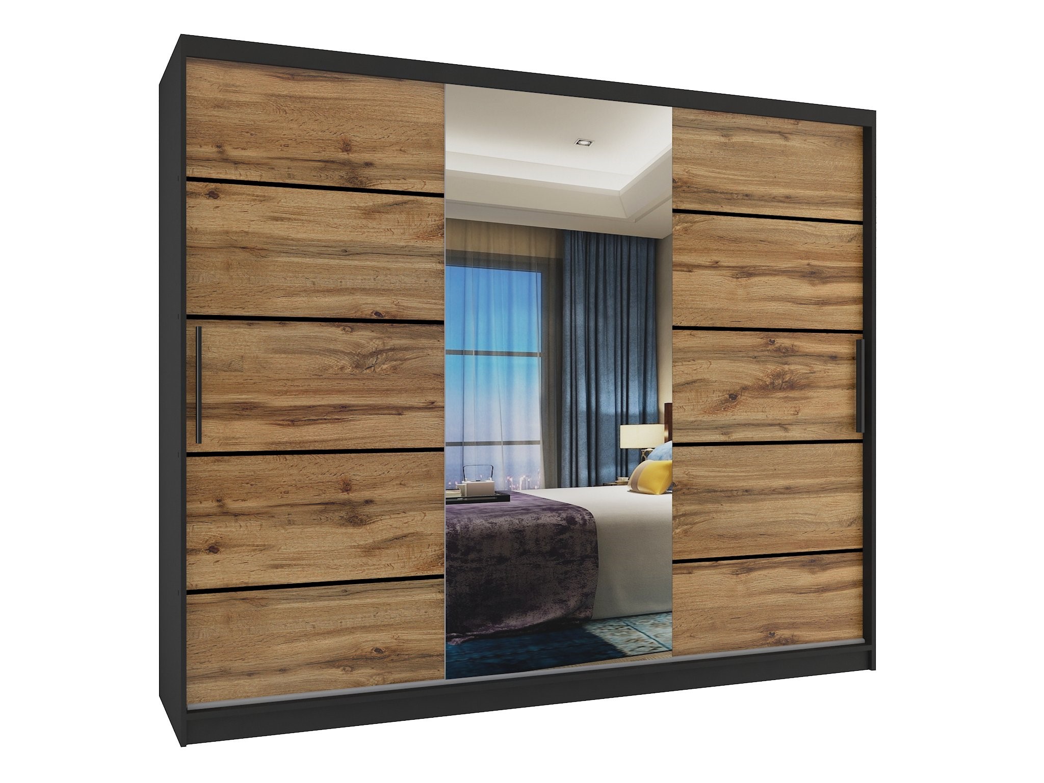 Šatní skříň MBP SZP8 235 cm Dveře: Dub wotan