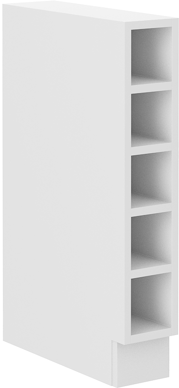 Spodní policová otevřená skříňka Stilo 15 D OTW BB Barva korpusu: Bílá