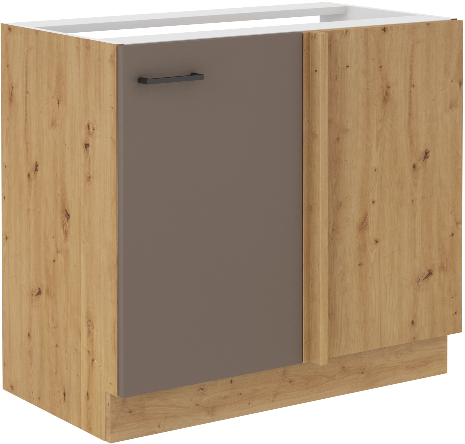 Spodní rohová skříňka Bolonia 105 ND 1F BB Barva korpusu: Dub Artisan + Truffle Grey
