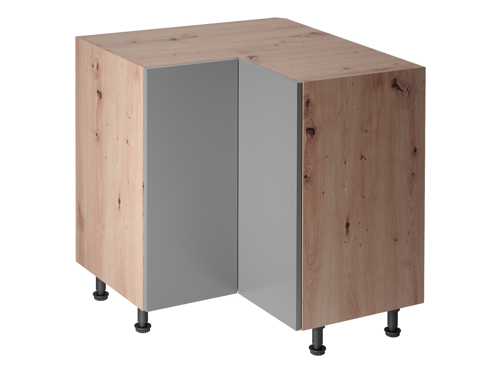 Spodní rohová skříňka Langen D90N Barva dveří: Tmavě šedá