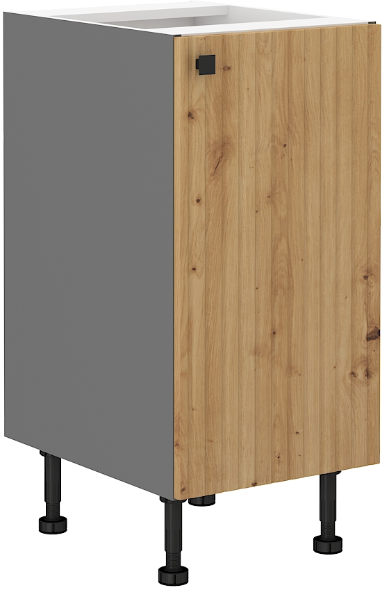 Spodní skříňka Ava 40 D 1F BB Barva korpusu: Antracit + Dub artisan