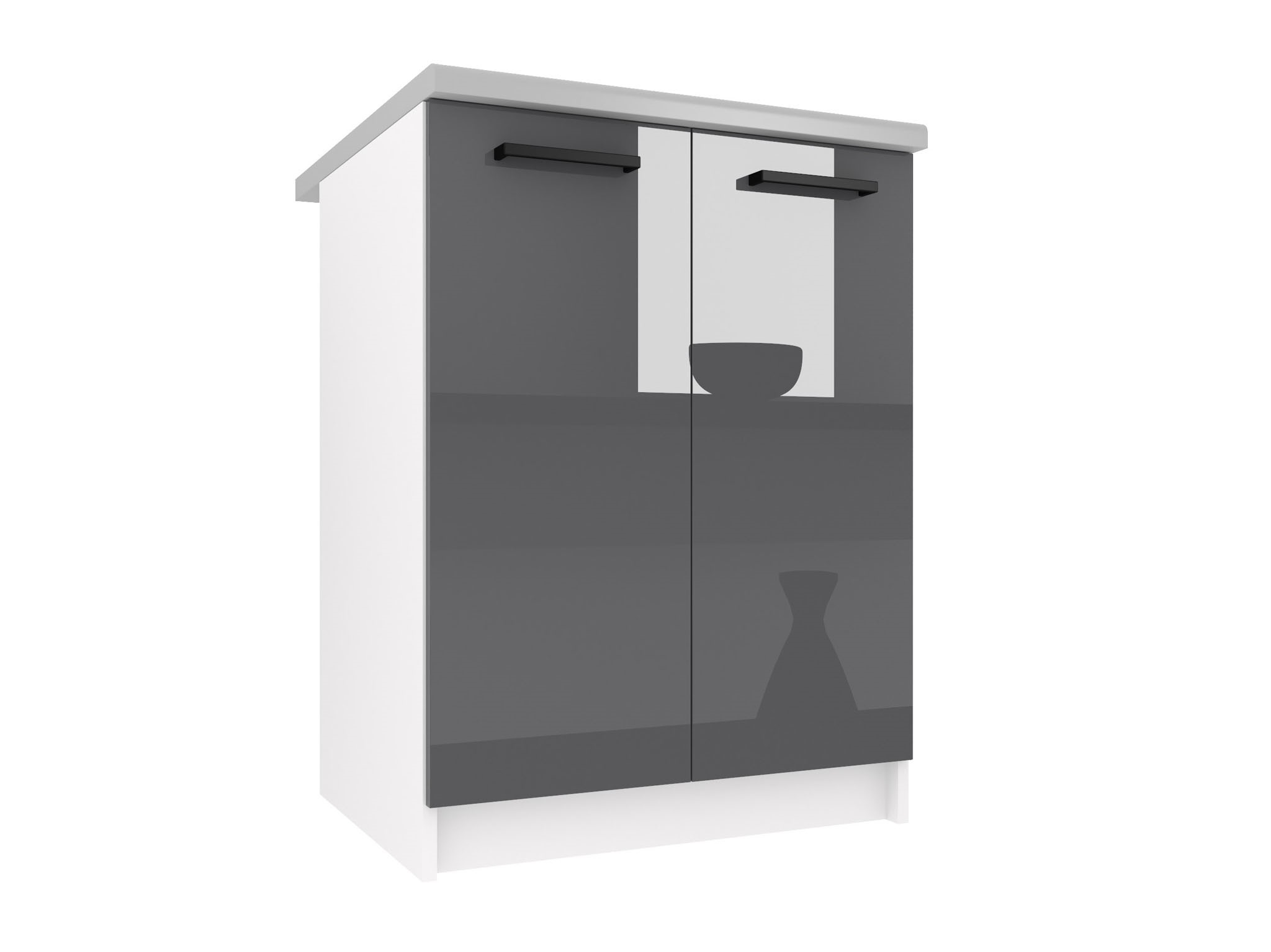Spodní skříňka SD2 60 0 Barva korpusu: Šedý lesk