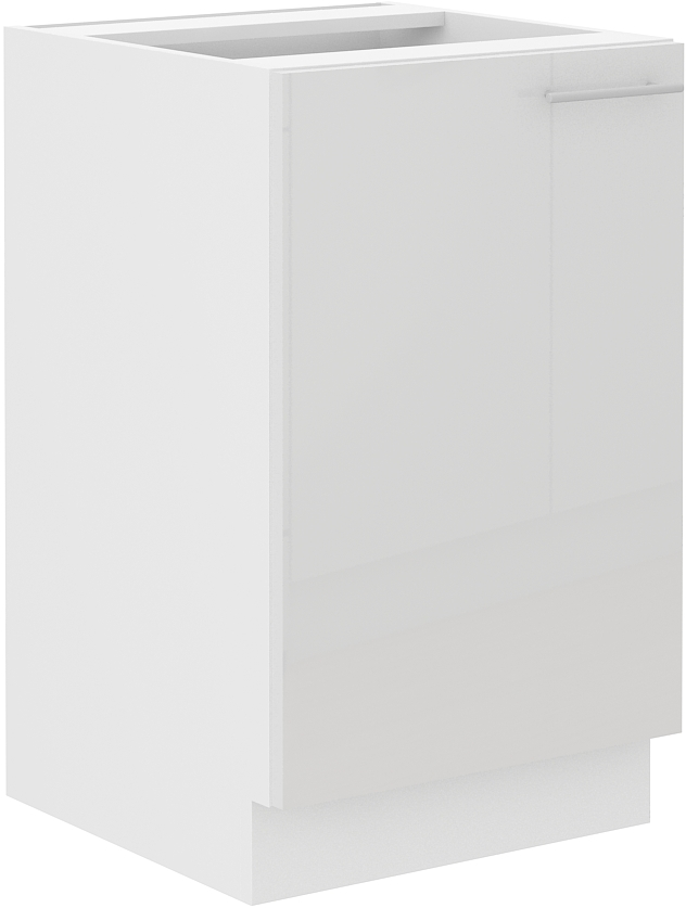 Spodní skříňka pod dřez Lara 50 ZL 1F BB Barva korpusu: Bílá + Bílý lesk