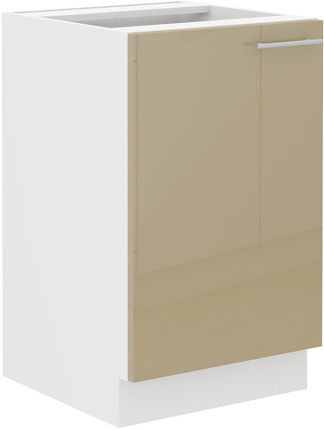 Spodní skříňka pod dřez Lara 50 ZL 1F BB Barva korpusu: Bílá + Cappucino lesk
