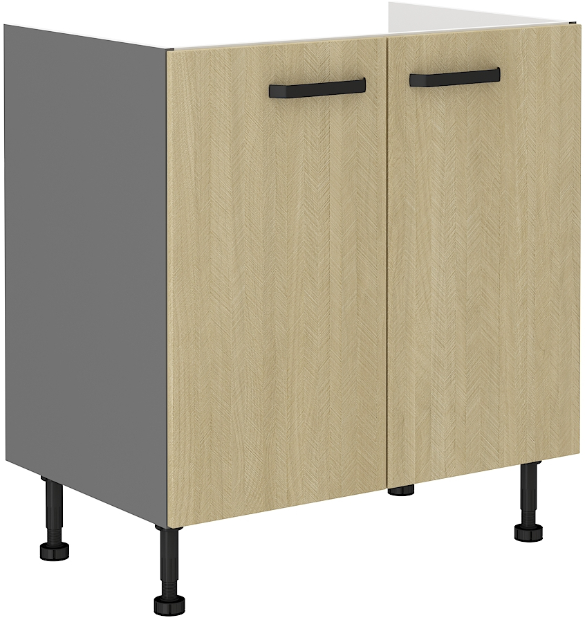 Spodní skříňka pod dřez Scandi 80 ZL 2F BB Barva korpusu: Antracit + Jodelka Scandi