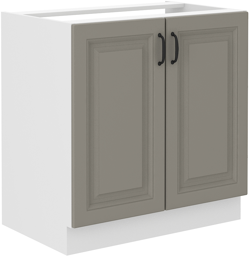 Spodní skříňka pod dřez Stilo 80 ZL 2F BB Barva korpusu: Clay Grey + Bílá
