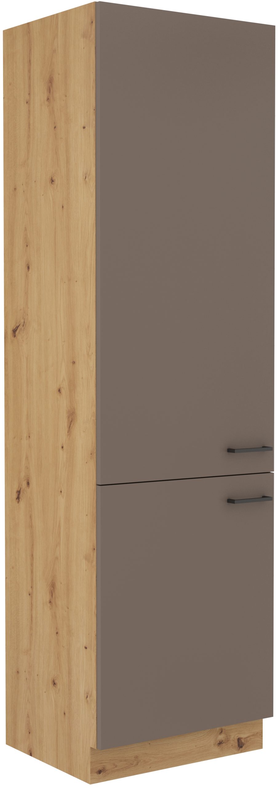 Vysoká potravinová skříňka Bolonia 60 DK-210 2F Barva korpusu: Dub Artisan + Truffle Grey