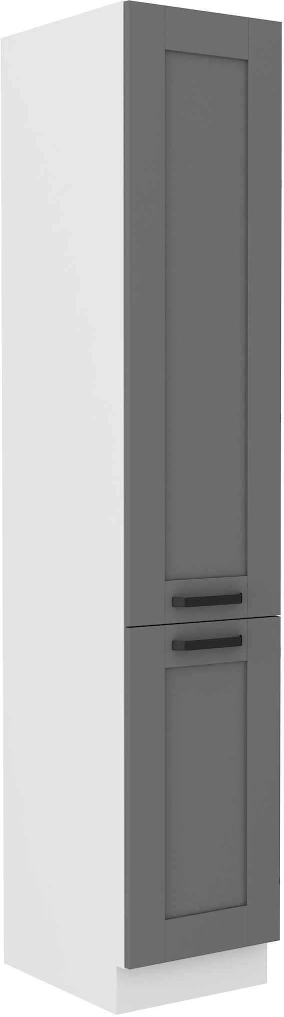 Vysoká potravinová skříňka Luna 40 DK-210 2F Barva korpusu: Dust Grey + Bílá