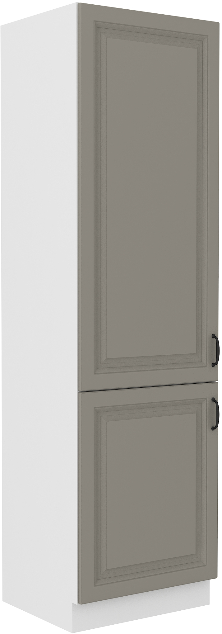 Vysoká potravinová skříňka Stilo 60 DK-210 2F Barva korpusu: Clay Grey + Bílá