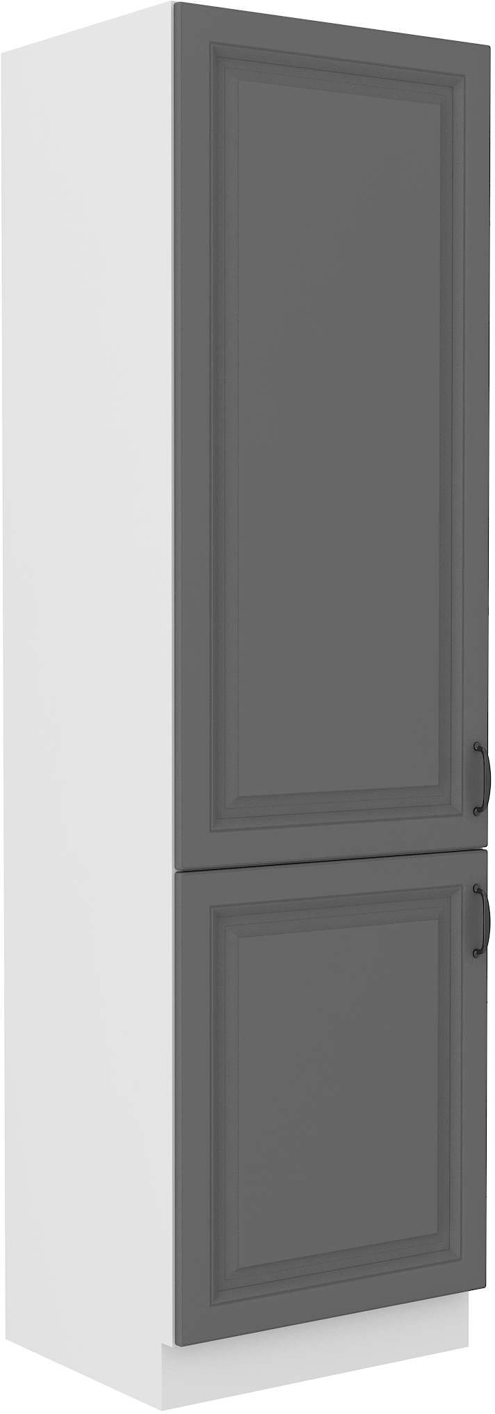 Vysoká potravinová skříňka Stilo 60 DK-210 2F Barva korpusu: Dust Grey + Bílá
