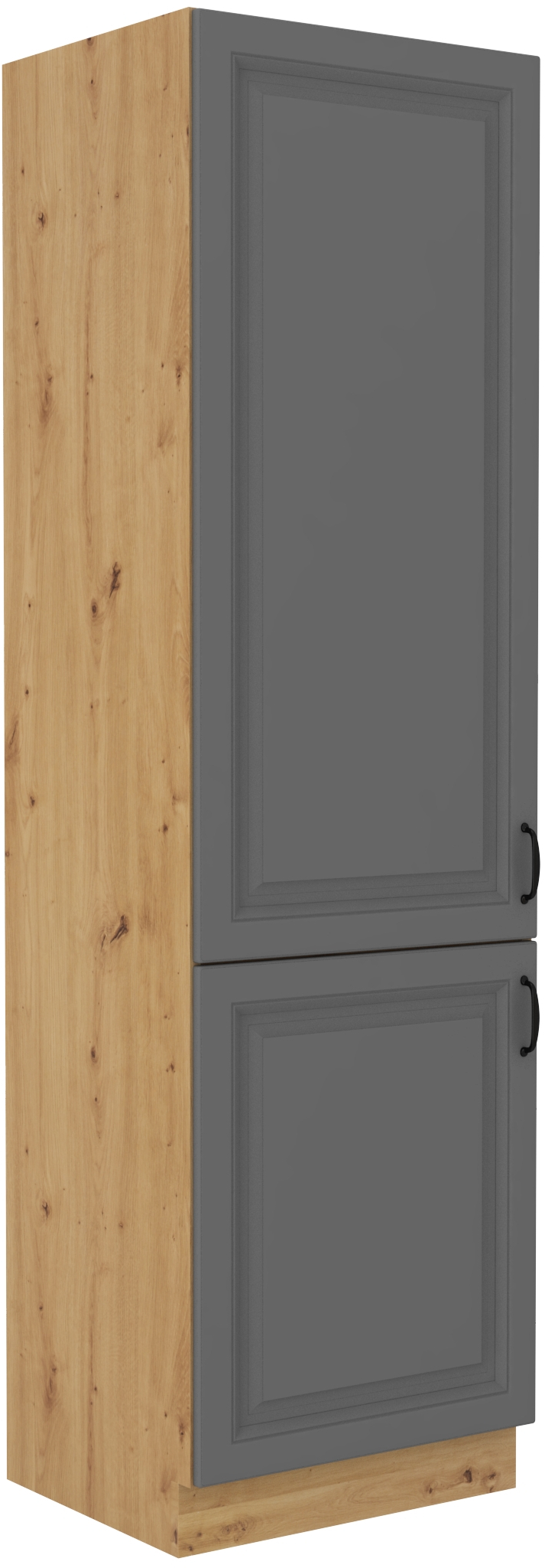 Vysoká potravinová skříňka Stilo 60 DK-210 2F Barva korpusu: Dust Grey + Dub artisan