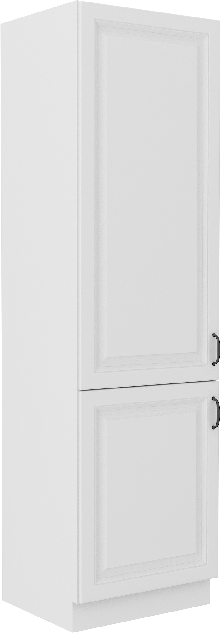 Vysoká skříňka pro vestavnou lednici Stilo 60 LO-210 2F Barva korpusu: Bílá + Bílá