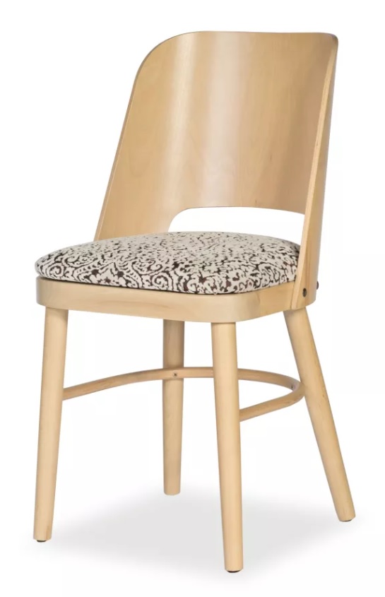 Židle Debra - čalouněný sedák Barva korpusu: Bílá