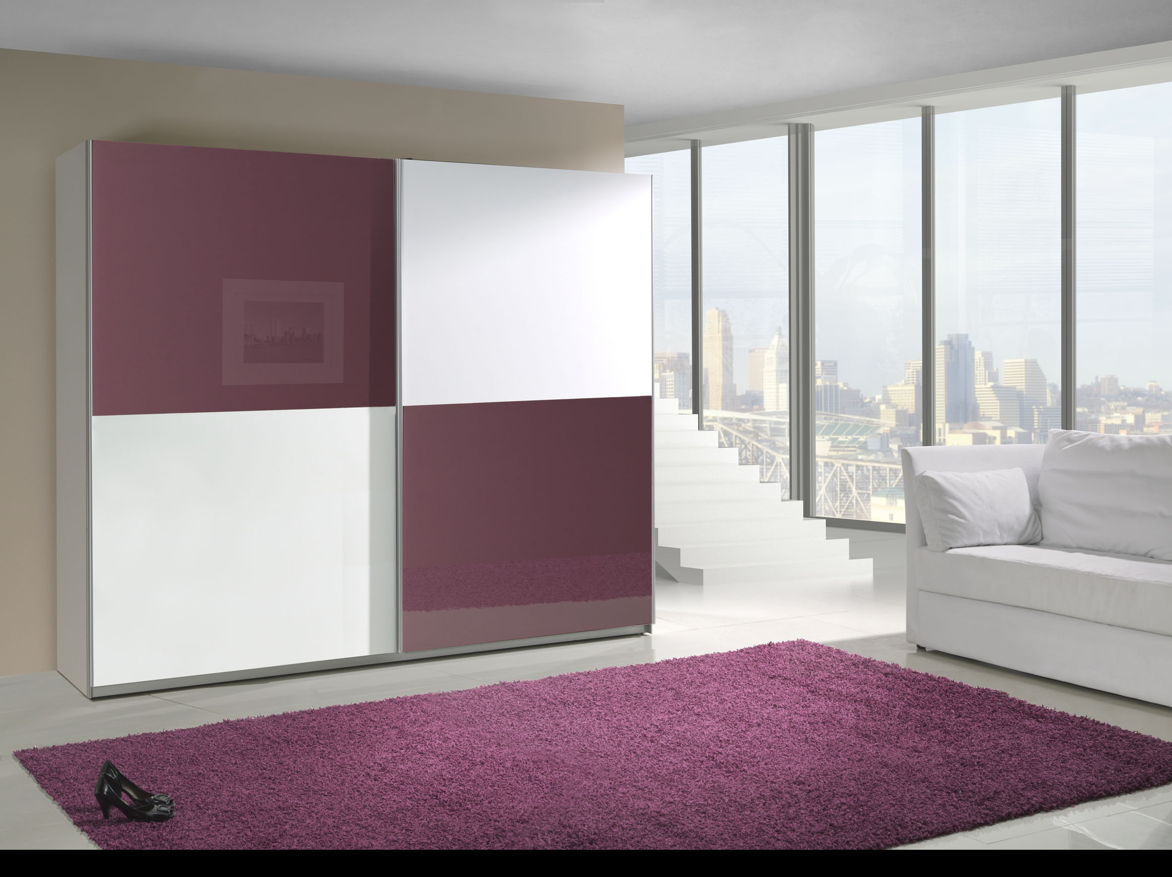 Šatní skříň Lux 10 Barva korpusu: Bílá