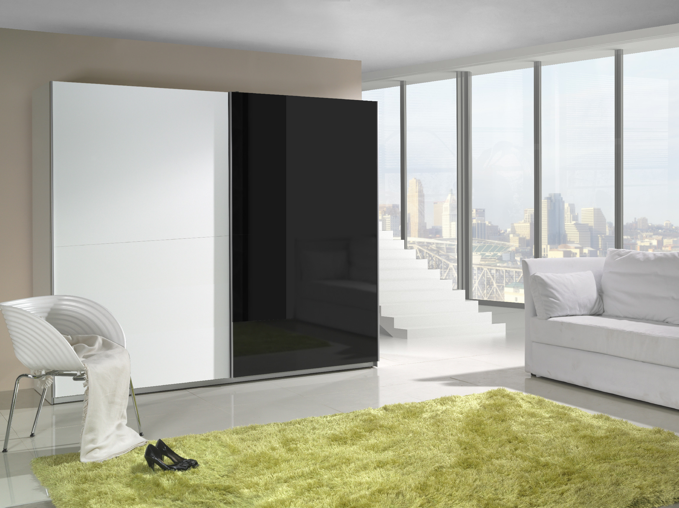 Šatní skříň Lux 2 Barva korpusu: Bílá