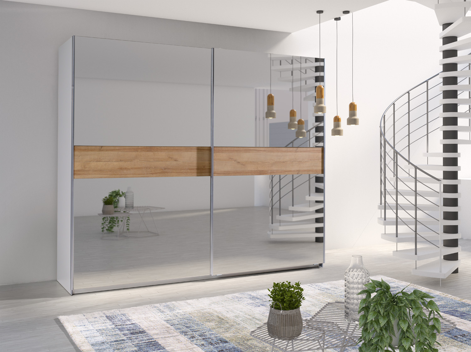 Šatní skříň Lux 24 Barva korpusu: Bílá