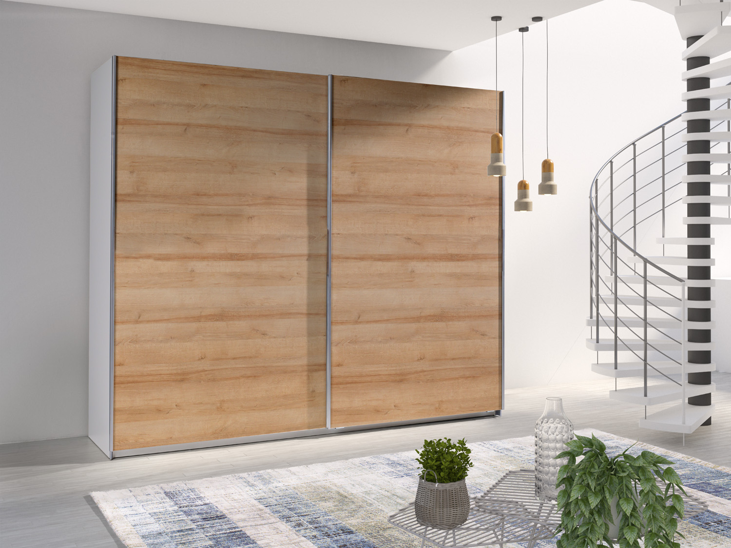 Šatní skříň Lux 25 Barva korpusu: Bílá