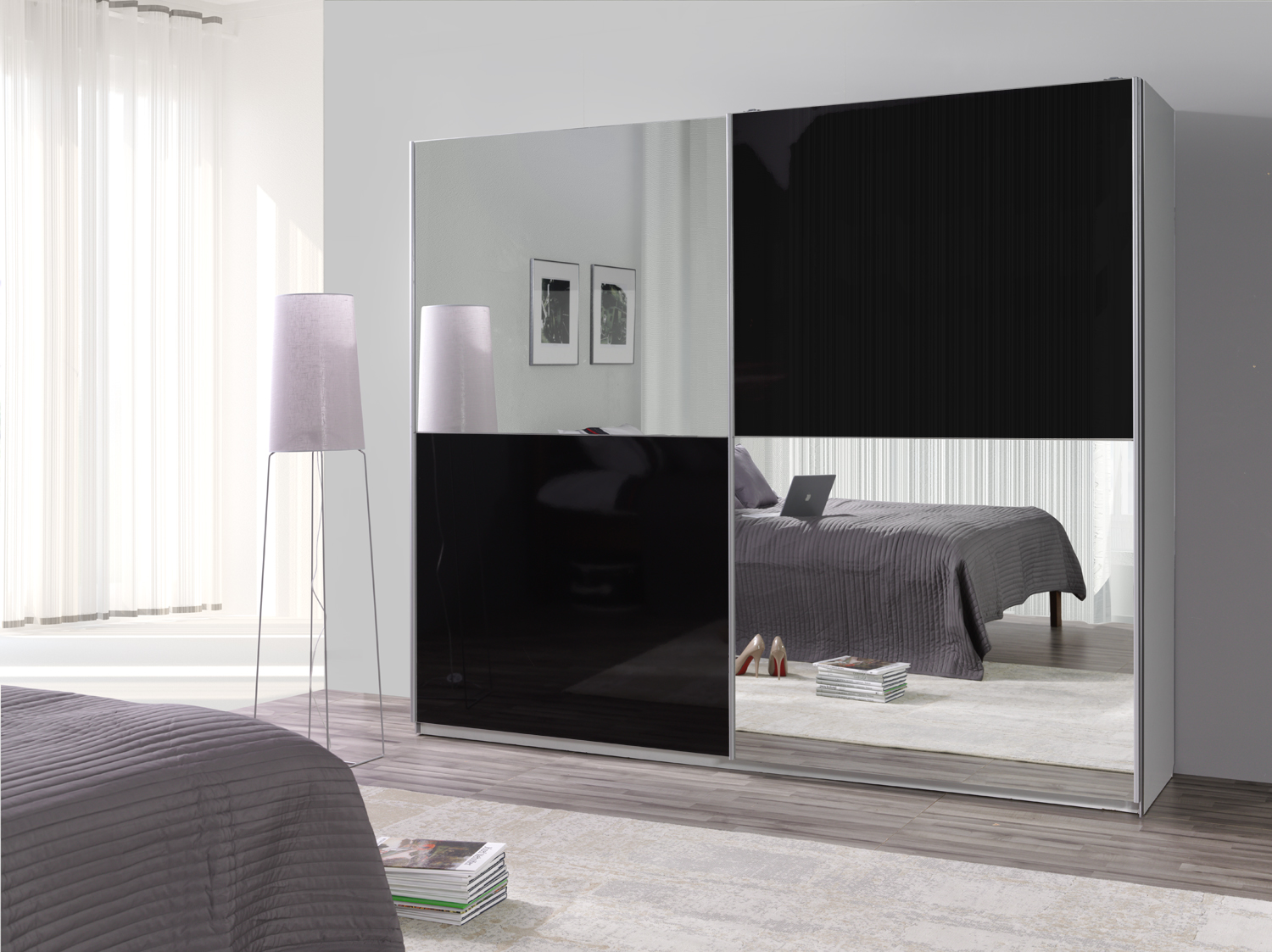 Šatní skříň Lux 26 Barva korpusu: Bílá