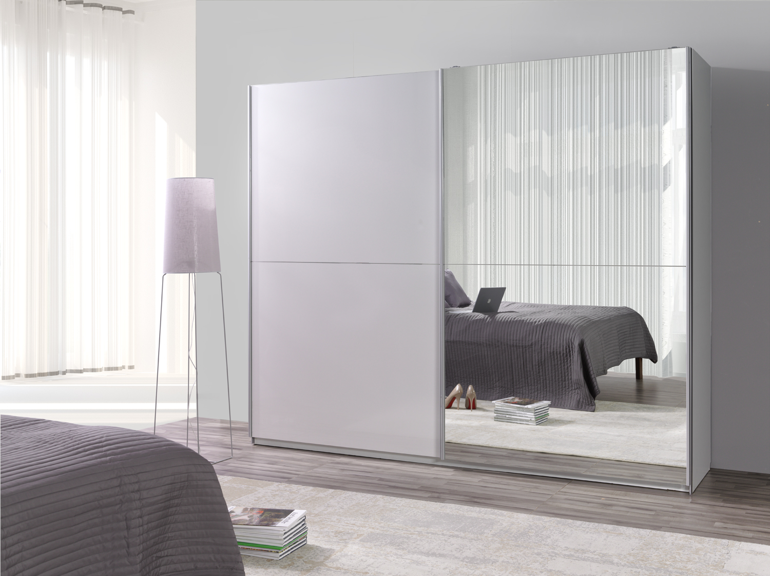 Šatní skříň Lux 28 Barva korpusu: Bílá