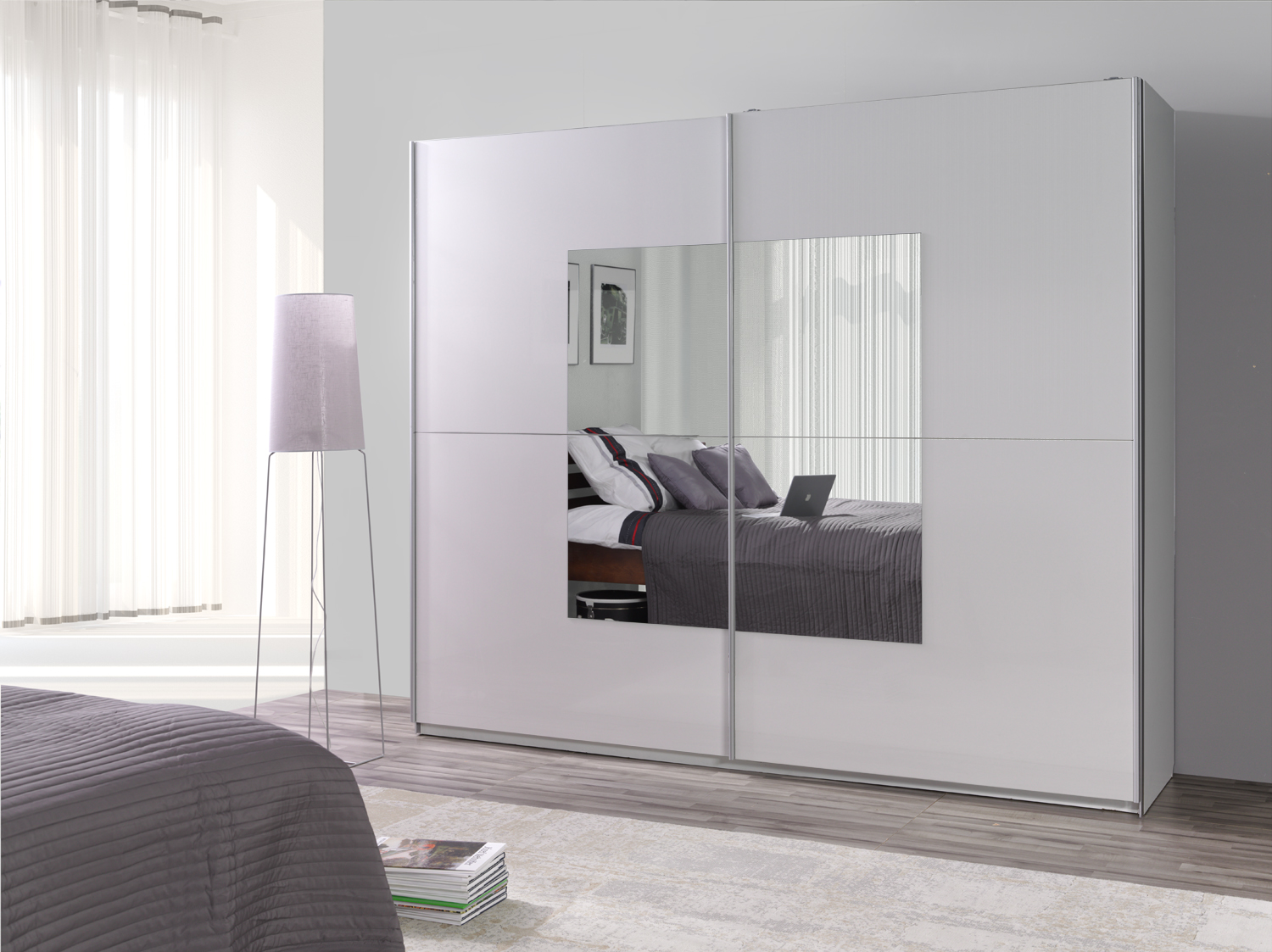 Šatní skříň Lux 30 Barva korpusu: Bílá