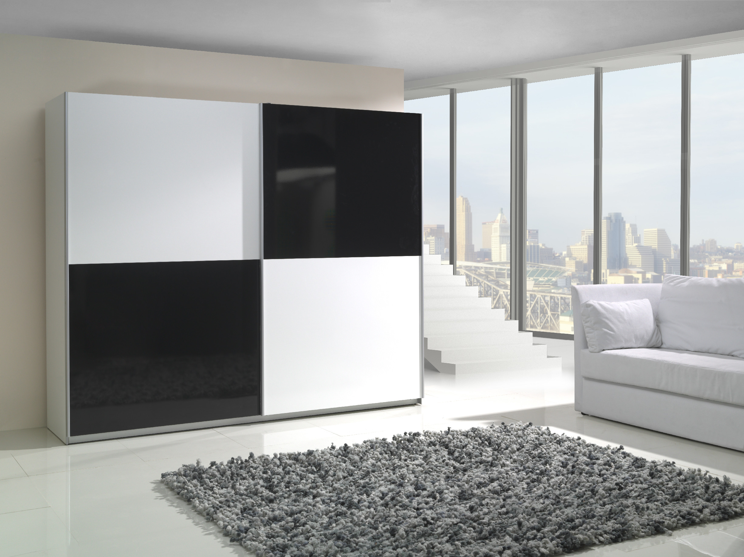Šatní skříň Lux 4 Barva korpusu: Bílá
