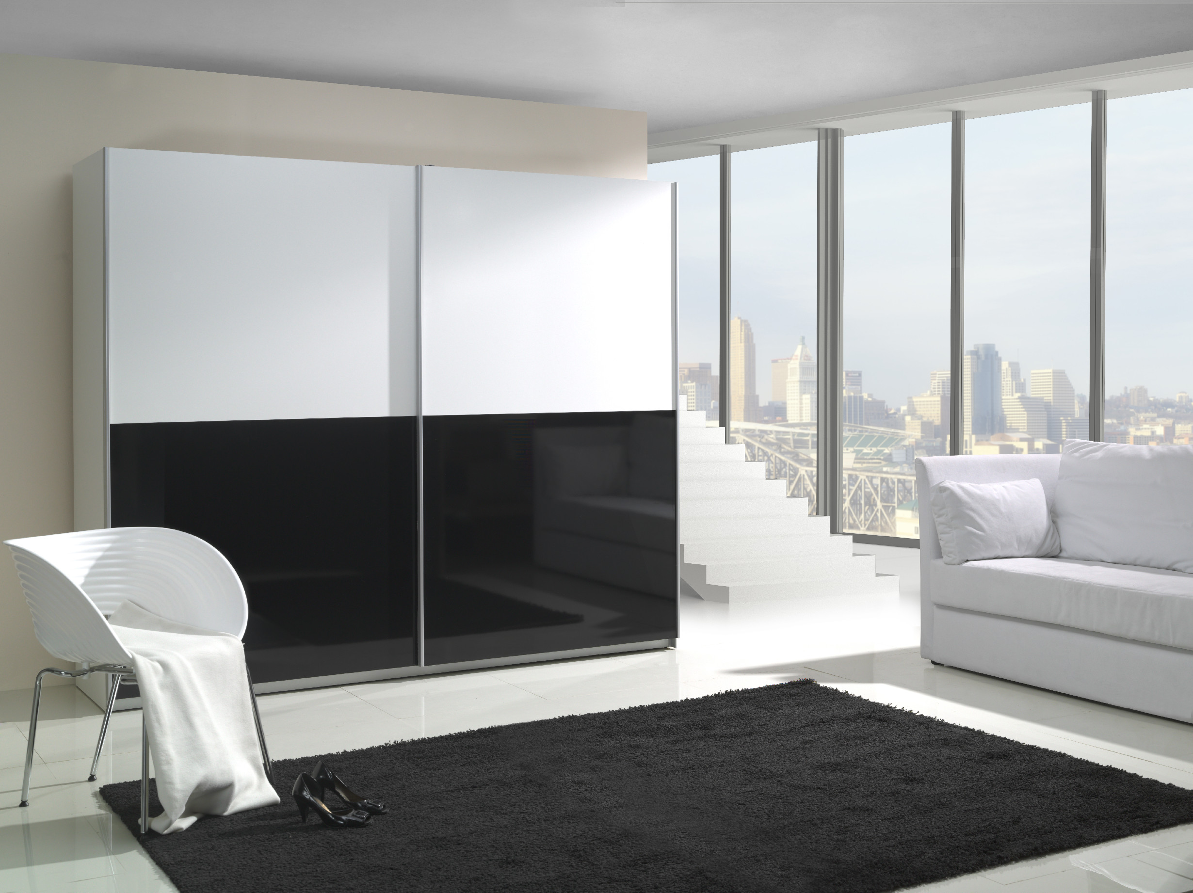 Šatní skříň Lux 5 Barva korpusu: Bílá