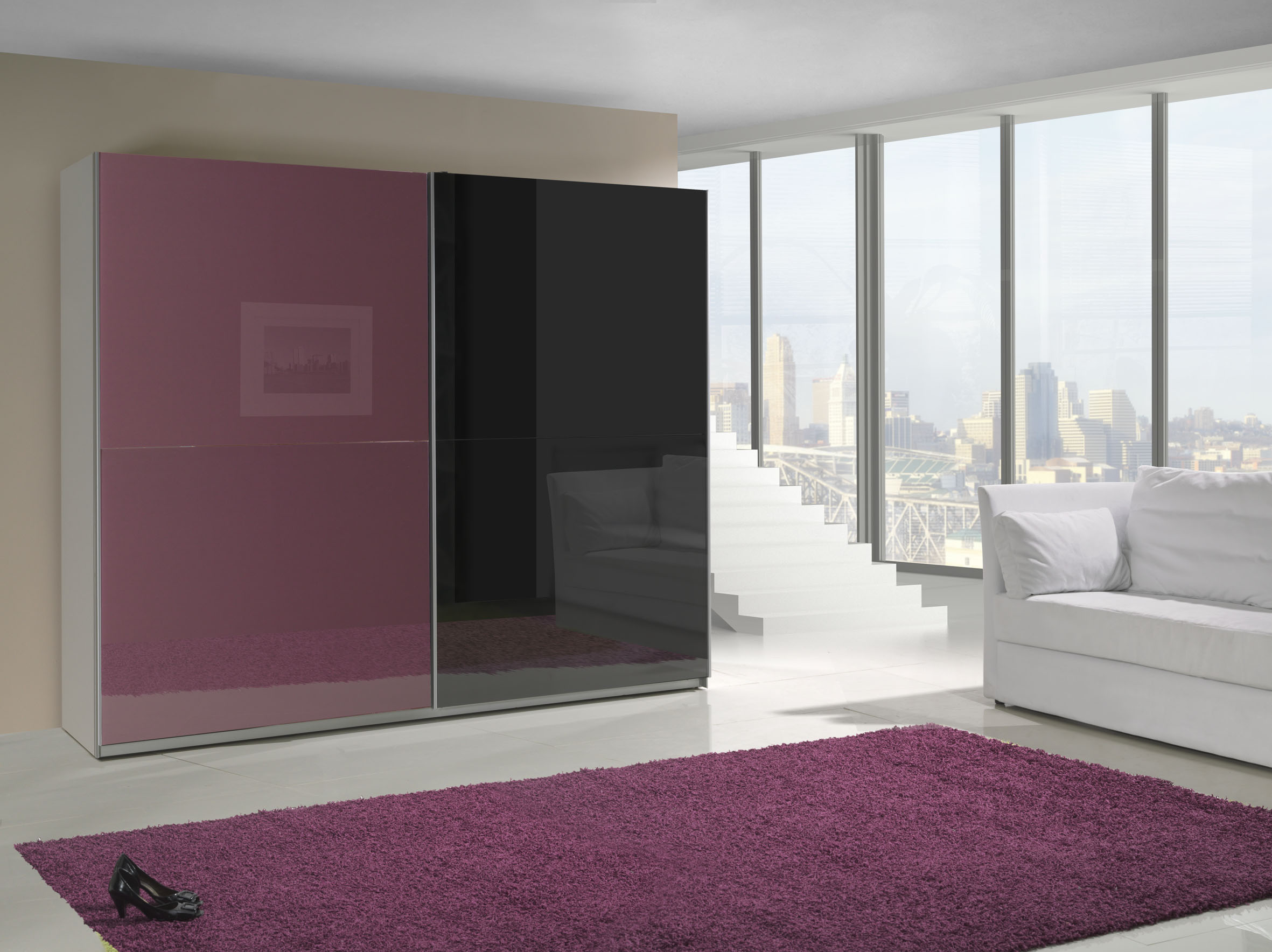 Šatní skříň Lux 8 Barva korpusu: Bílá