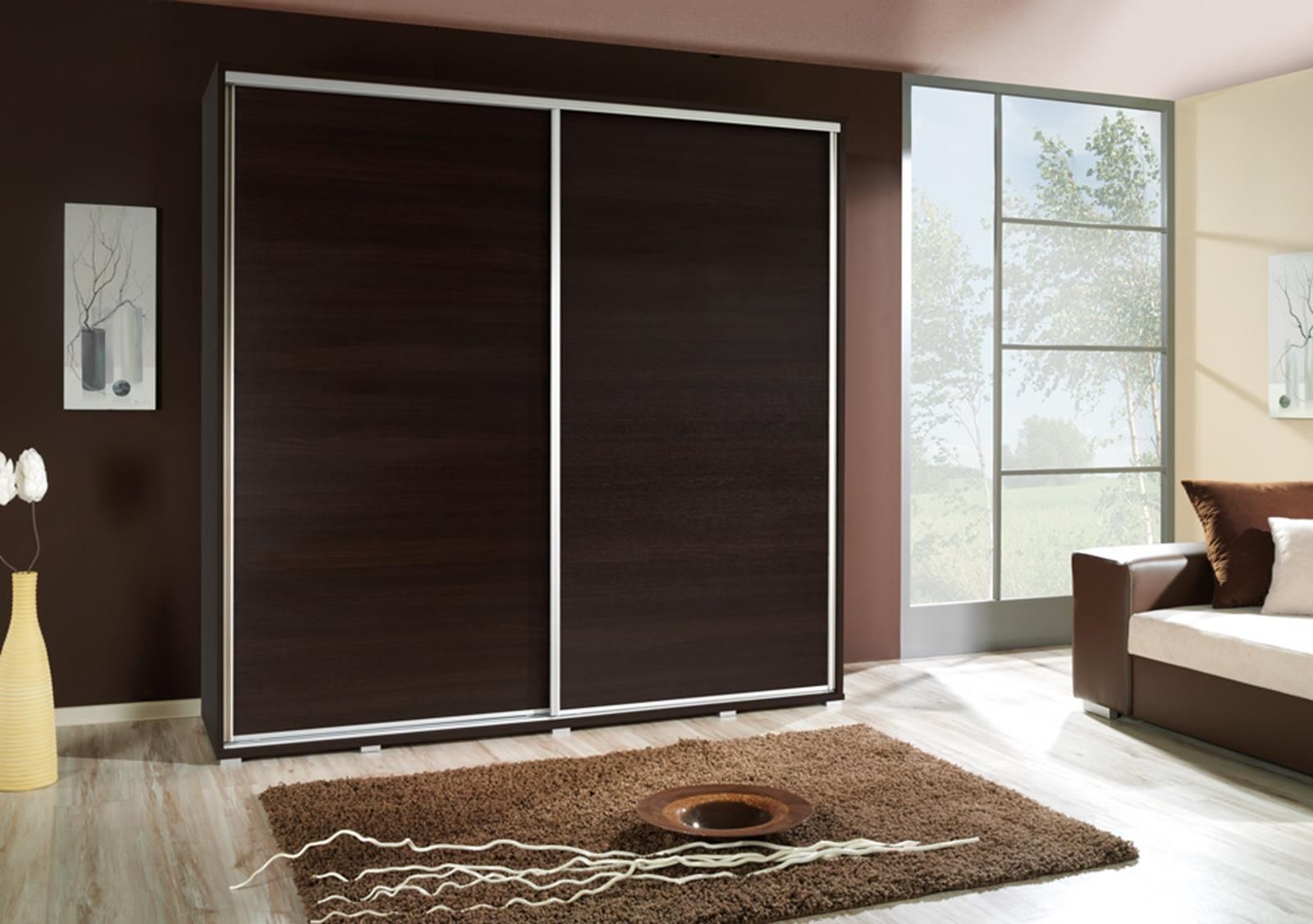 Šatní skříň Penelopa bez zrcadla Barva korpusu: Kaštan - wenge