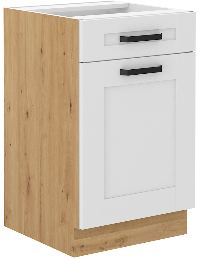 Spodní skříňka Luna 50 D 1F 1S BB Barva korpusu: Bílá