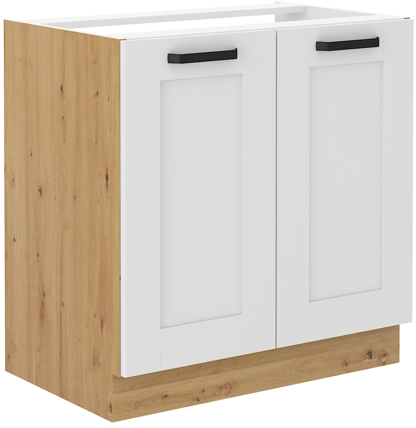 Spodní skříňka pod dřez Luna 80 ZL 2F BB Barva korpusu: Bílá