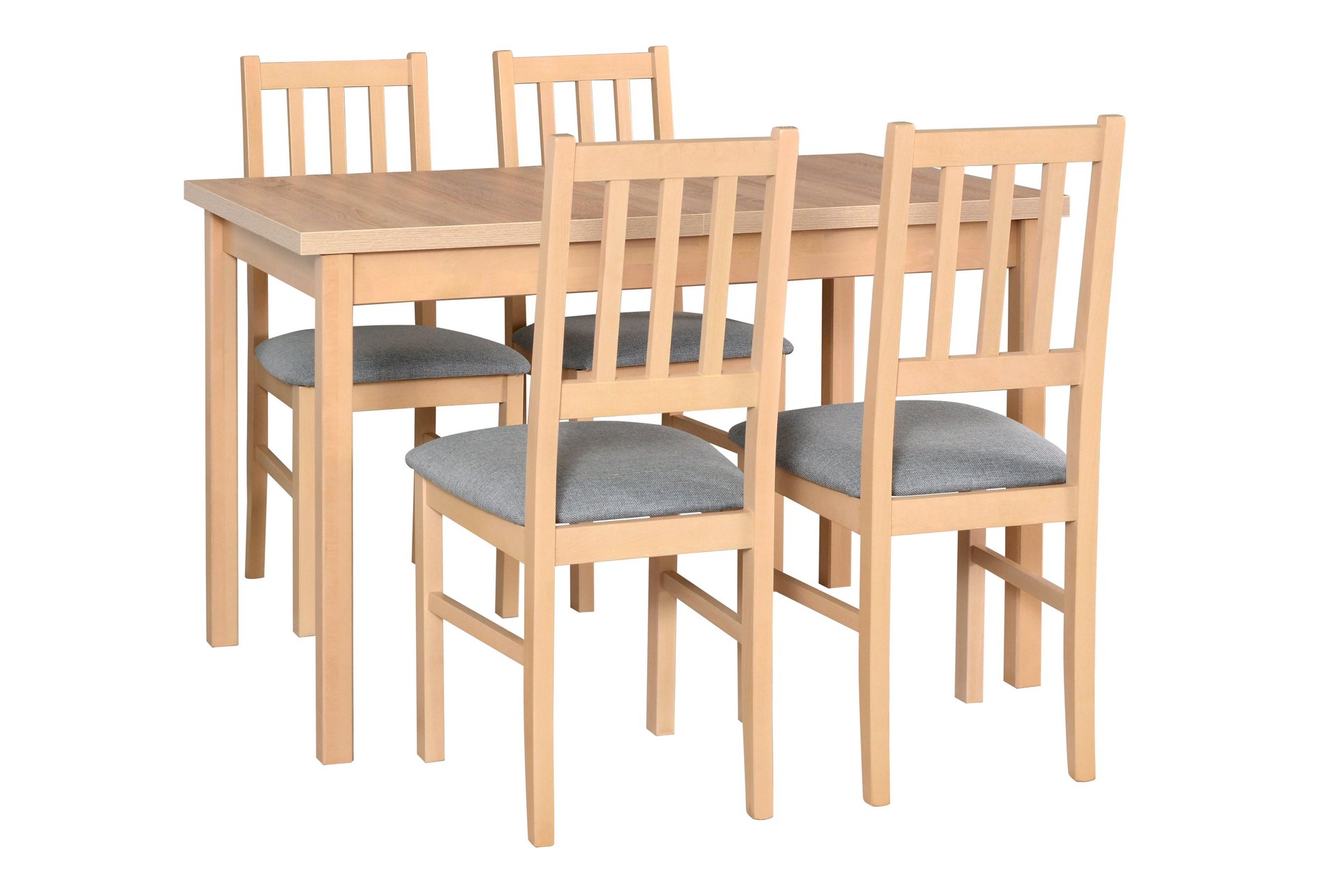 Jídelní set - stůl Max 10 + 4x židle Bos 4 Potahová látka - židle: Tkanina 7B