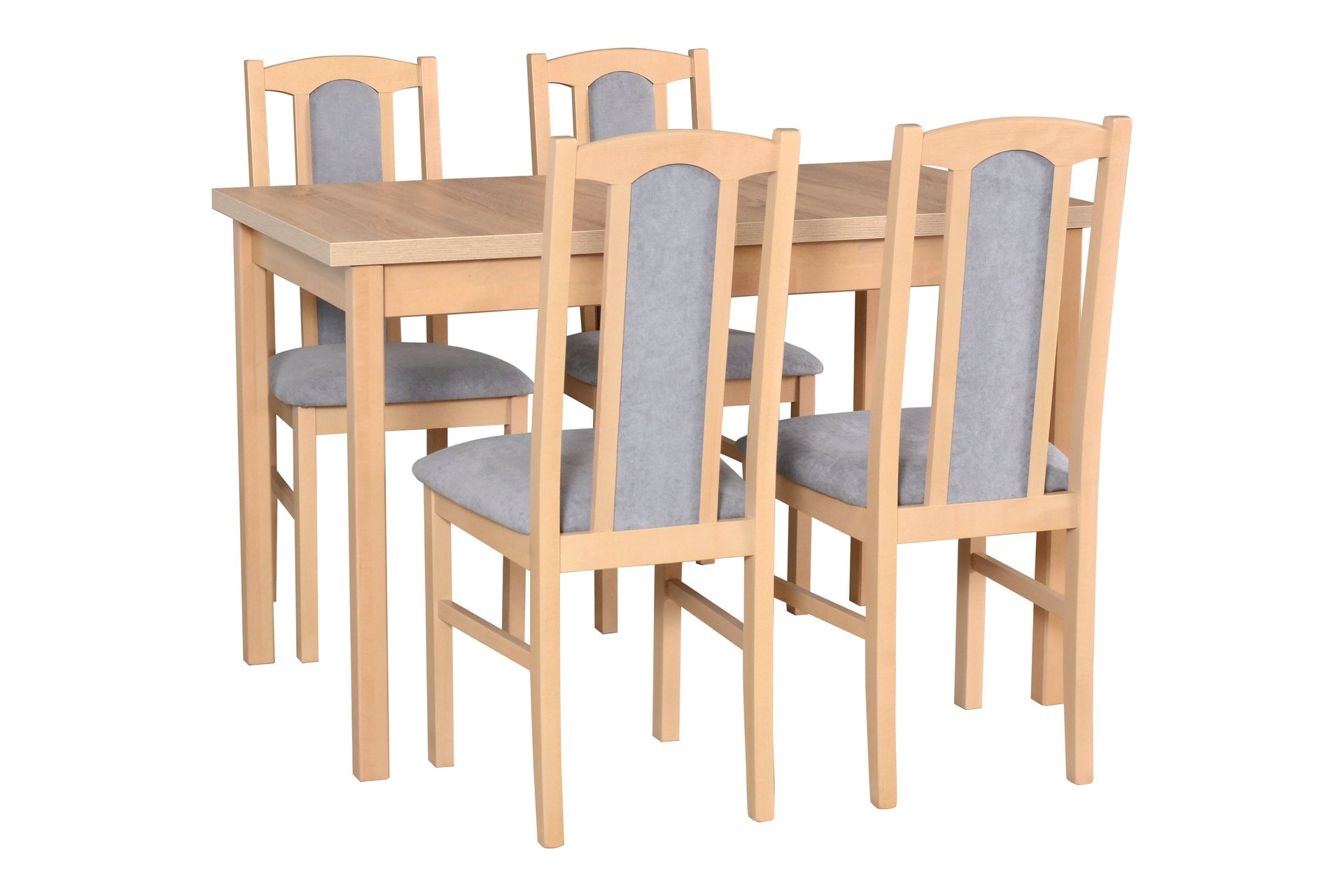 Jídelní set - stůl Max 10 + 4x židle Bos 7 Potahová látka - židle: Tkanina 1B
