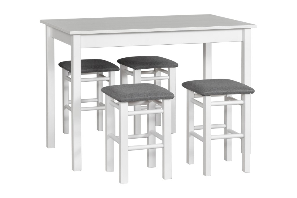 Jídelní set - stůl Max 2 + 4x stolička T1 Potahová látka - židle: Tkanina 9B