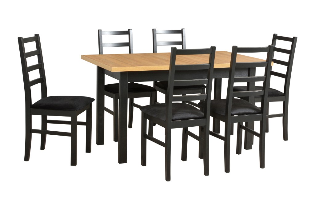 Jídelní set - stůl Modena 1 XL + 6x židle Nilo 8 Potahová látka - židle: Tkanina 29B