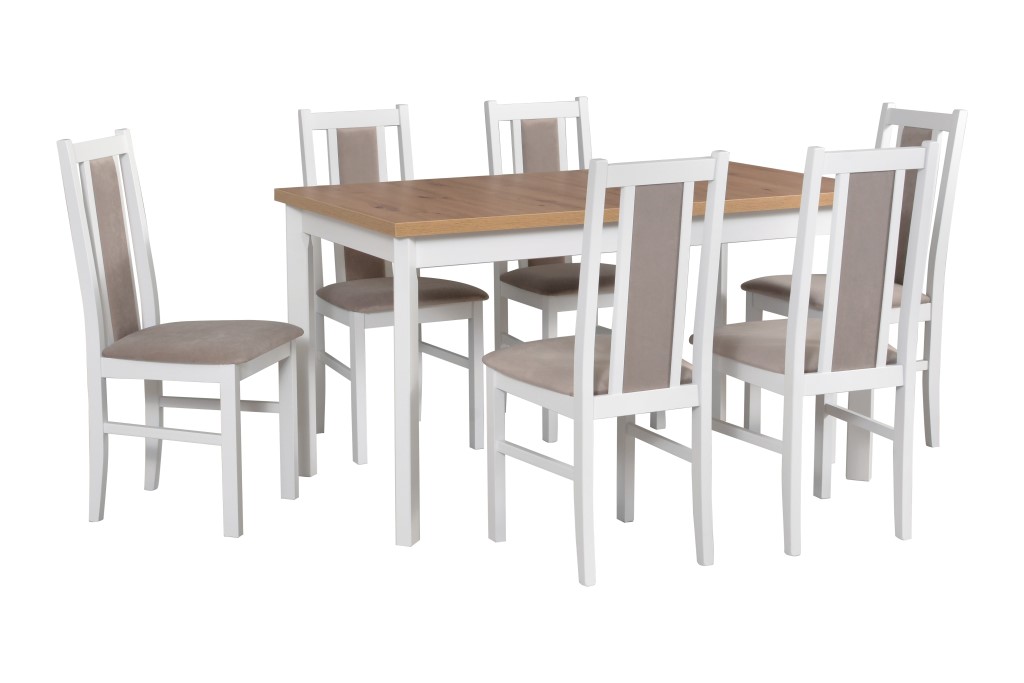 Jídelní set - stůl Modena 1P + 6x židle Bos 14 Potahová látka - židle: Tkanina 3B
