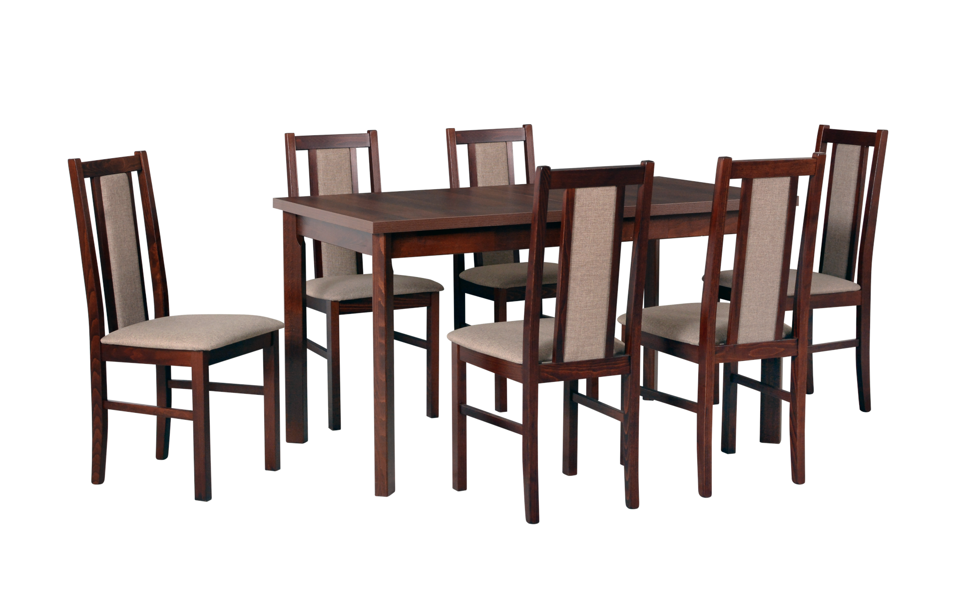 Jídelní set - stůl Modena 1P + 6x židle Bos 14 Potahová látka - židle: Tkanina 6B