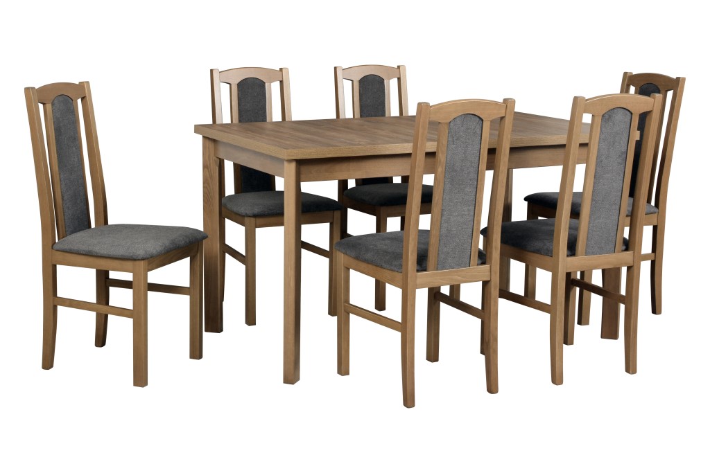 Jídelní set - stůl Modena 1P + 6x židle Bos 7 Potahová látka - židle: Tkanina 16B