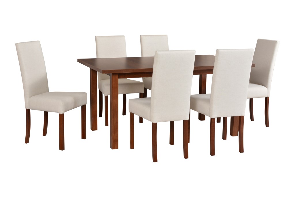 Jídelní set - stůl Modena 2 + 6x židle Roma 2 Potahová látka - židle: Tkanina 10B