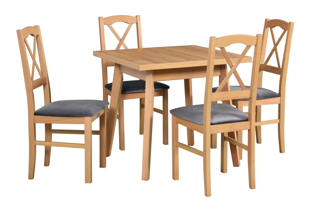 Jídelní set - stůl Oslo 1L + 4x židle Nilo 11 Potahová látka - židle: Tkanina 1B